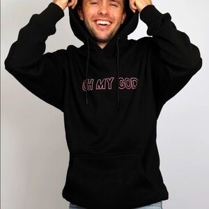 SHAWN DAWSON Black OH MY GOD Hooded Sweatshirt